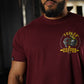 Polera Regular Fit Fueled By Coffee - Burdeo