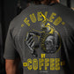 Polera Regular Fit Fueled By Coffee - Gris Charcoal