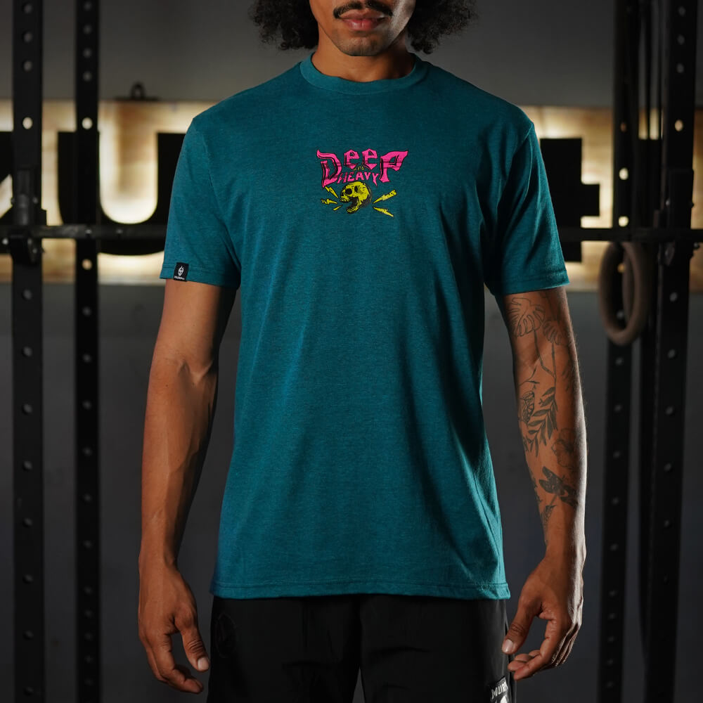 Polera Regular Fit Deep And Heavy - Turquoise