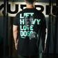 Polera Regular Fit Lift and Dogs - Negro