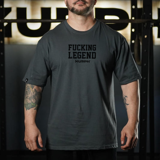 Polera Regular fit Fucking Legend - Gris Charcoal