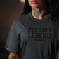 Polera Largo Unisex Fucking Legend - Gris Charcoal