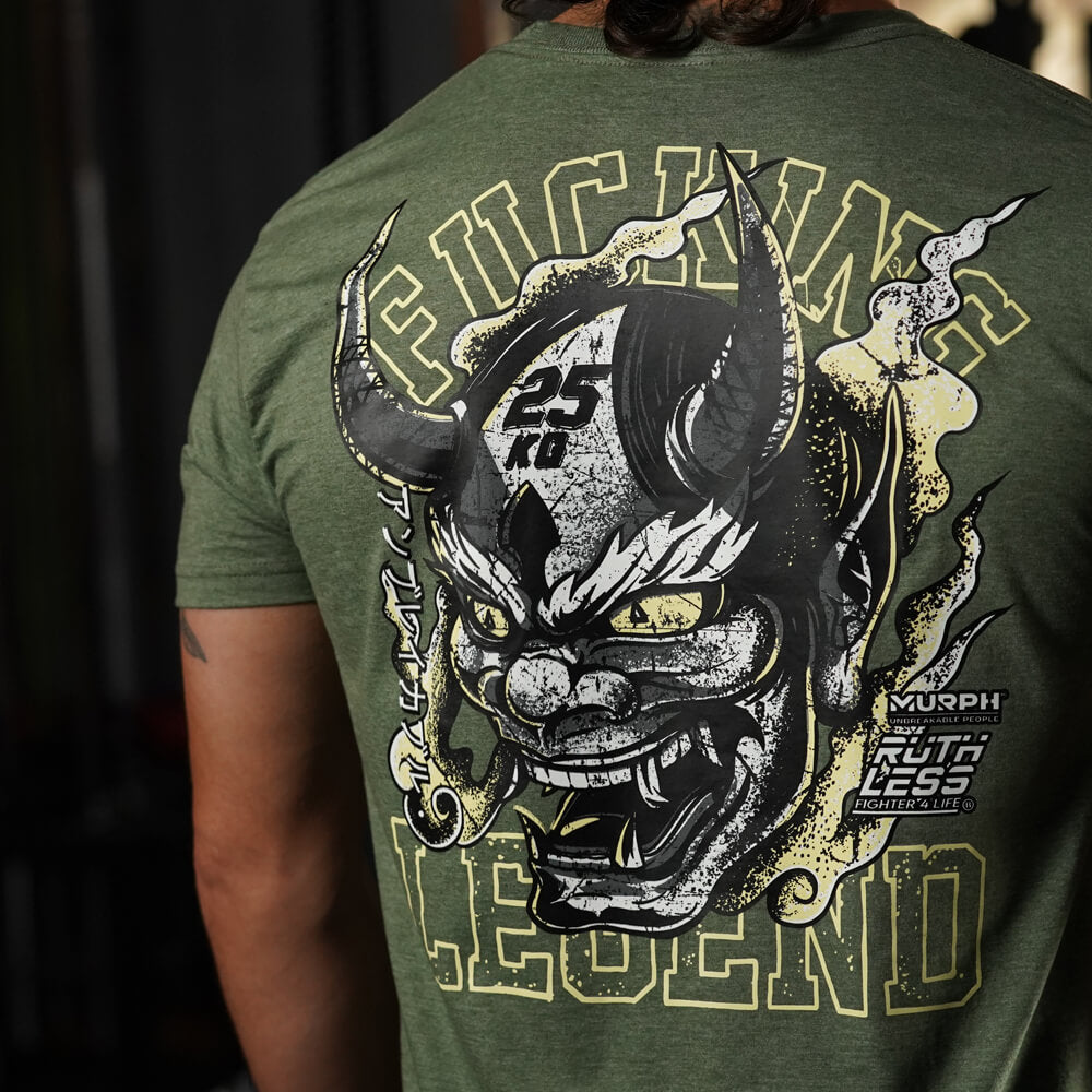 Polera Regular Fit Fucking Legend - Heather Tactical Green