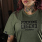 Polera Largo Unisex Fucking Legend - Heather Tactical Green