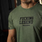 Polera Regular Fit Fucking Legend - Heather Tactical Green