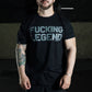 Polera Regular Fit Fucking Legend - Negro