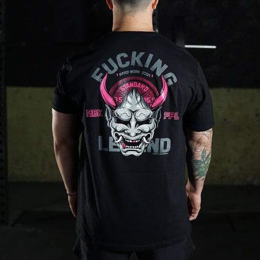 Polera Regular Fit Fucking Legend - Negro