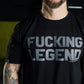 Polera Regular Fit Fucking Legend - Negro