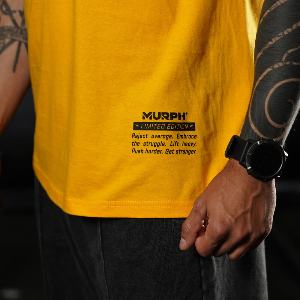 Polera Regular Fit FUCK NORMAL - Amarillo
