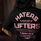 Polera Largo Unisex Haters Vs Lifters - Negro