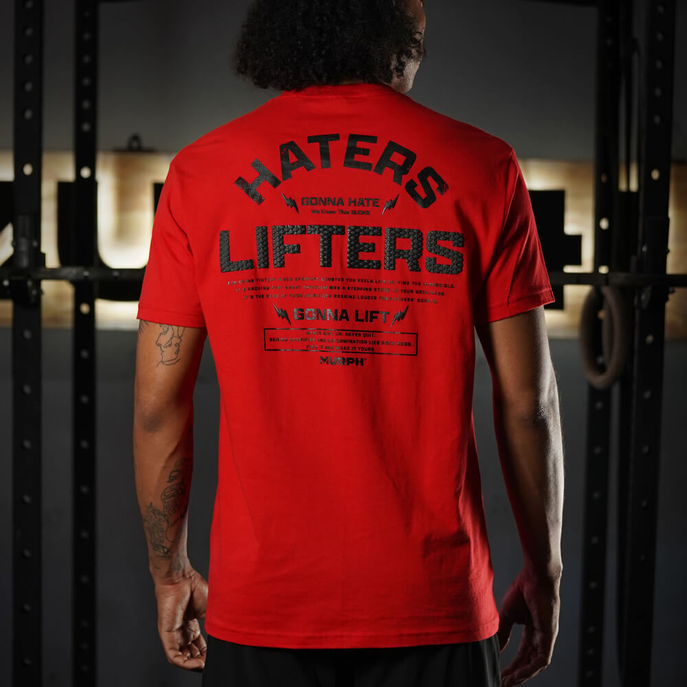 Polera Regular fit Haters Vs Lifters - Rojo