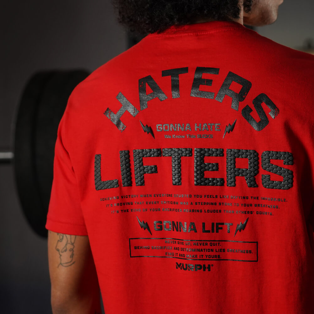 Polera Regular fit Haters Vs Lifters - Rojo