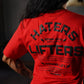 Polera Largo Unisex Haters Vs Lifters - Rojo