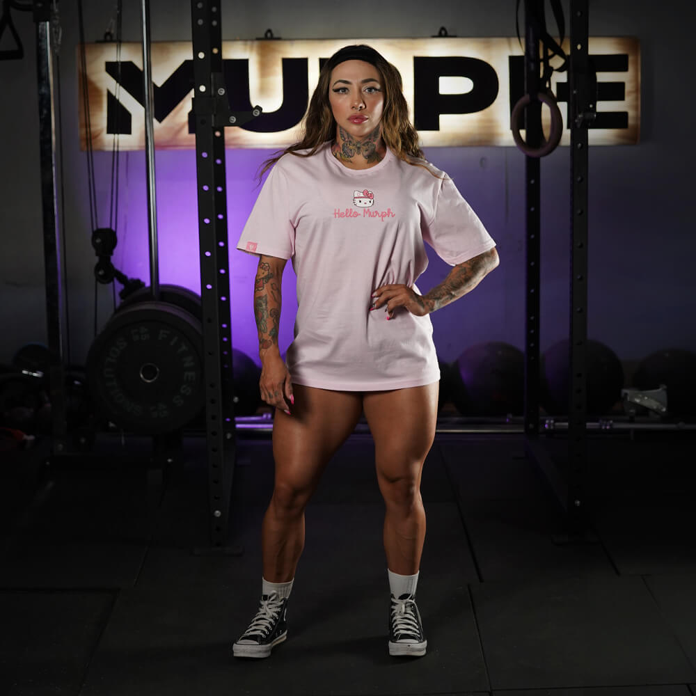 Polera Largo Unisex Hello Murph - Rosado