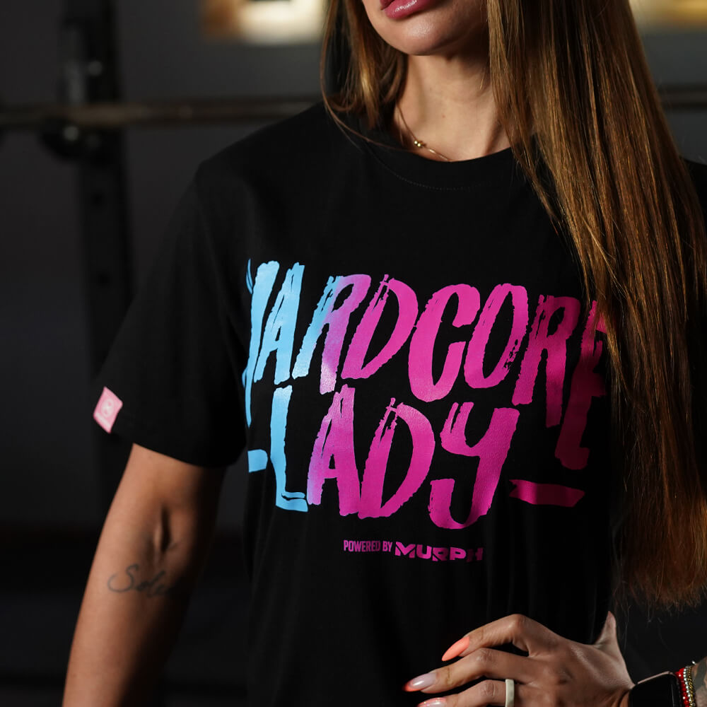 Polera Largo Unisex Hardcore Lady - Negro