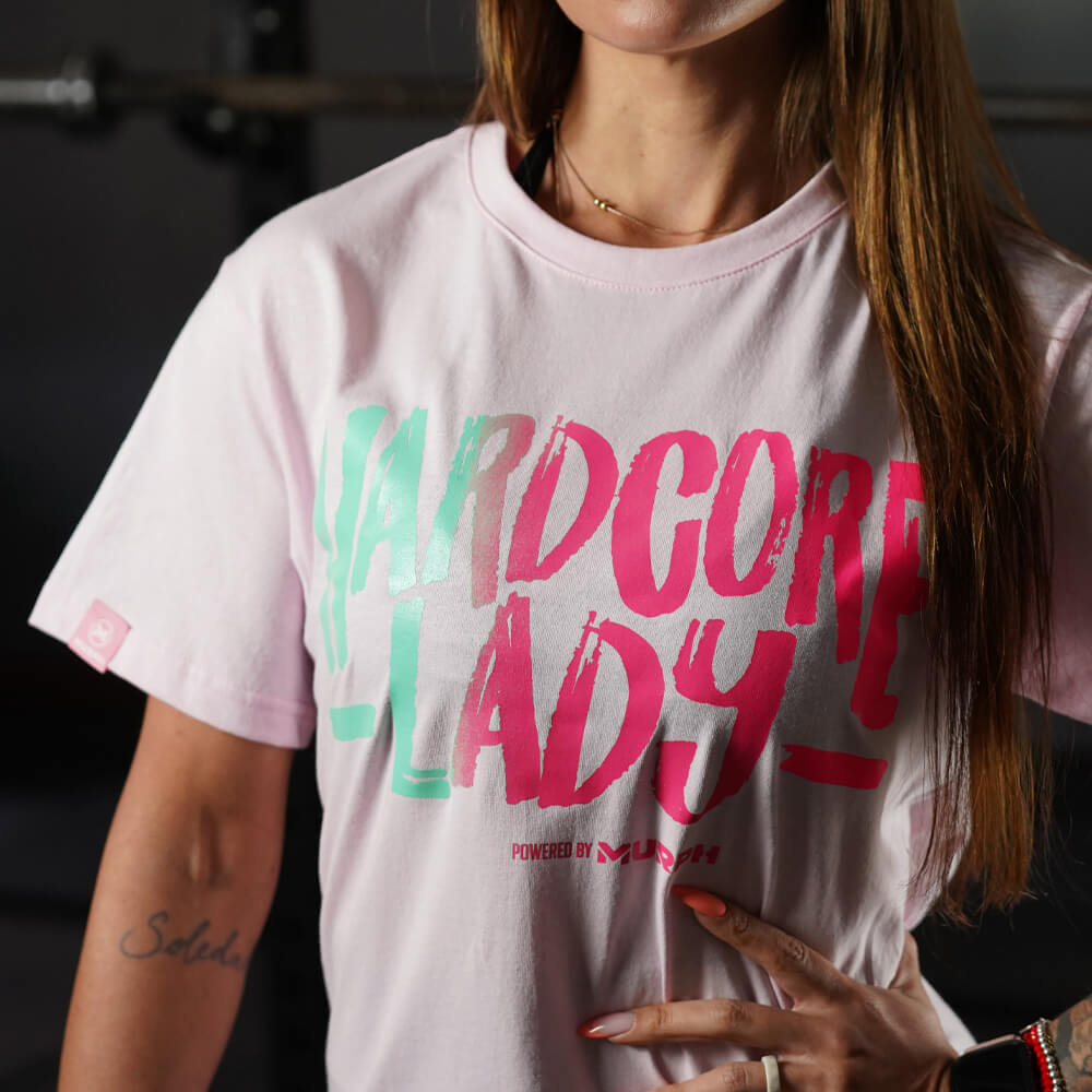 Polera Largo Unisex Hardcore Lady - Rosado