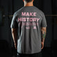 Polera Regular Fit Make History - Gris Charcoal