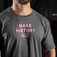 Polera Regular Fit Make History - Gris Charcoal