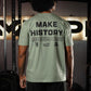 Polera Regular Fit Make History - Mossy Gray
