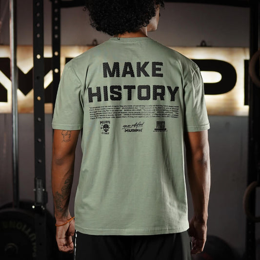 Polera Regular Fit Make History - Mossy Gray