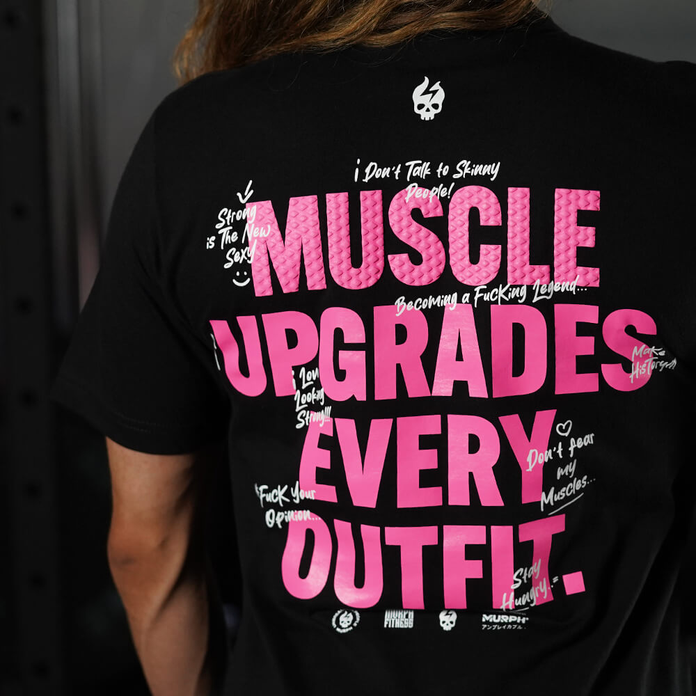 Polera Largo Unisex MUSCLE UPGRADE EVERY OUTFIT - Negro