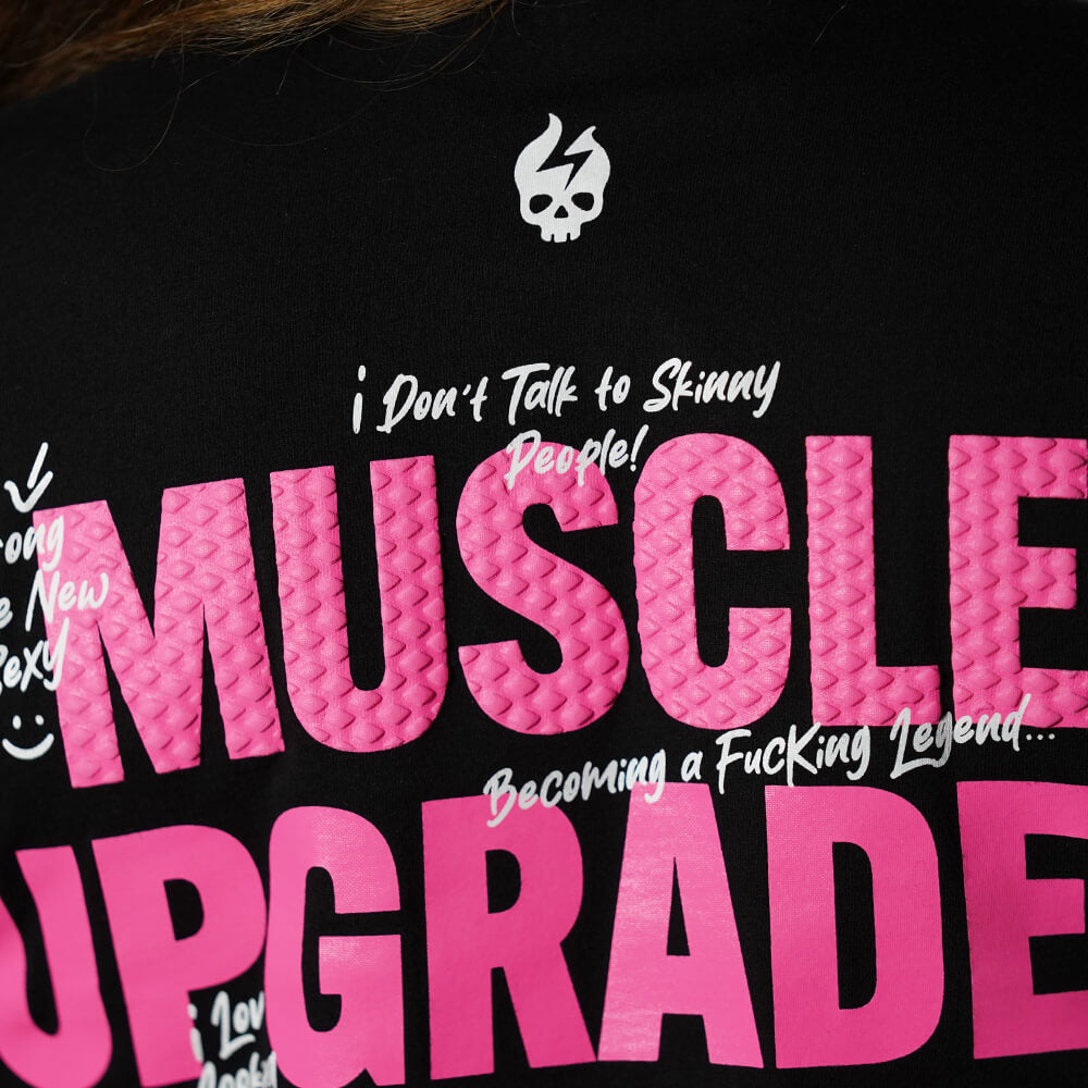 Polera Largo Unisex MUSCLE UPGRADE EVERY OUTFIT - Negro