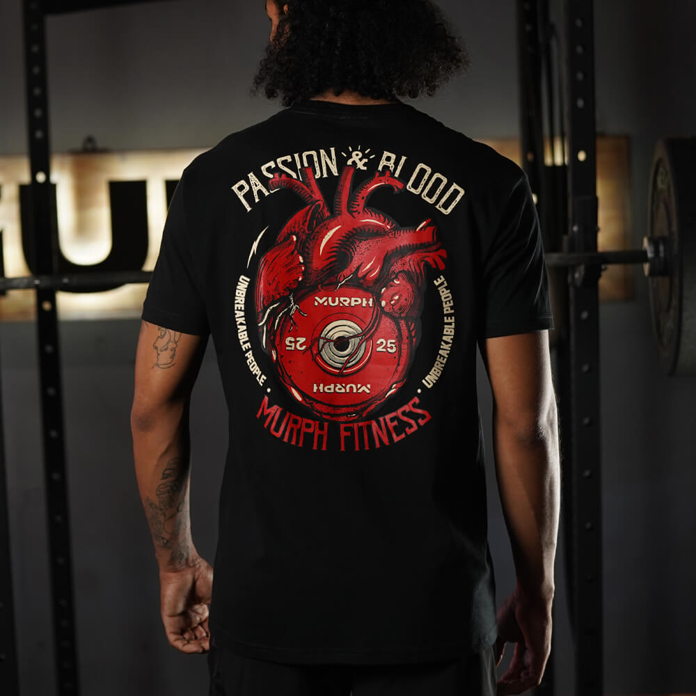 Polera Regular Fit Passion & Blood - Negro