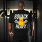 Polera Regular fit SQUACK HEAVY - Negro