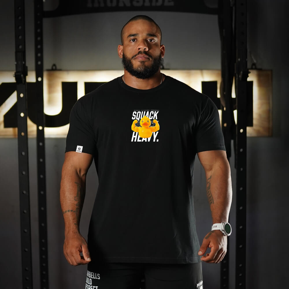 Polera Regular fit SQUACK HEAVY - Negro