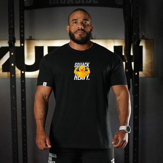 Polera Regular fit SQUACK HEAVY - Negro