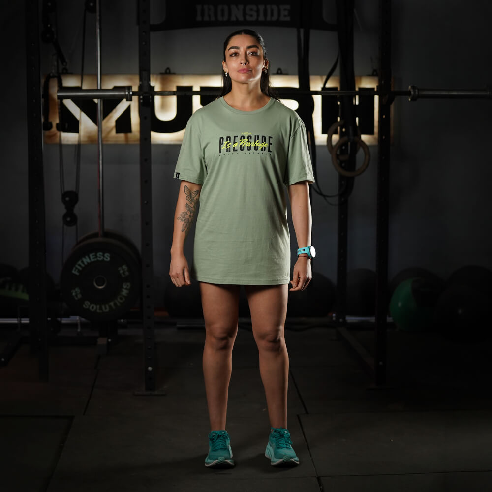 Polera Largo Unisex Pressure is a Privilege - Mossy