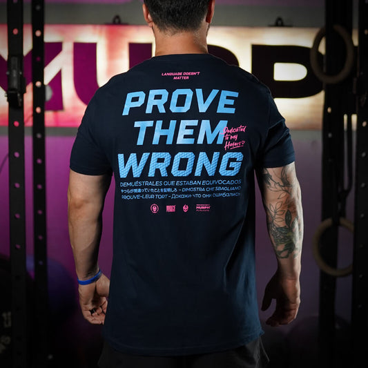 Polera Regular fit PROVE THEM WRONG - Navy Blue