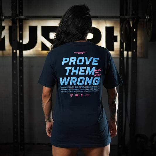 Polera Largo Unisex PROVE THEM WRONG - Navy Blue