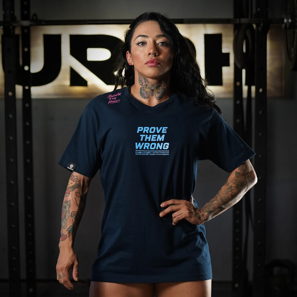 Polera Largo Unisex PROVE THEM WRONG - Navy Blue