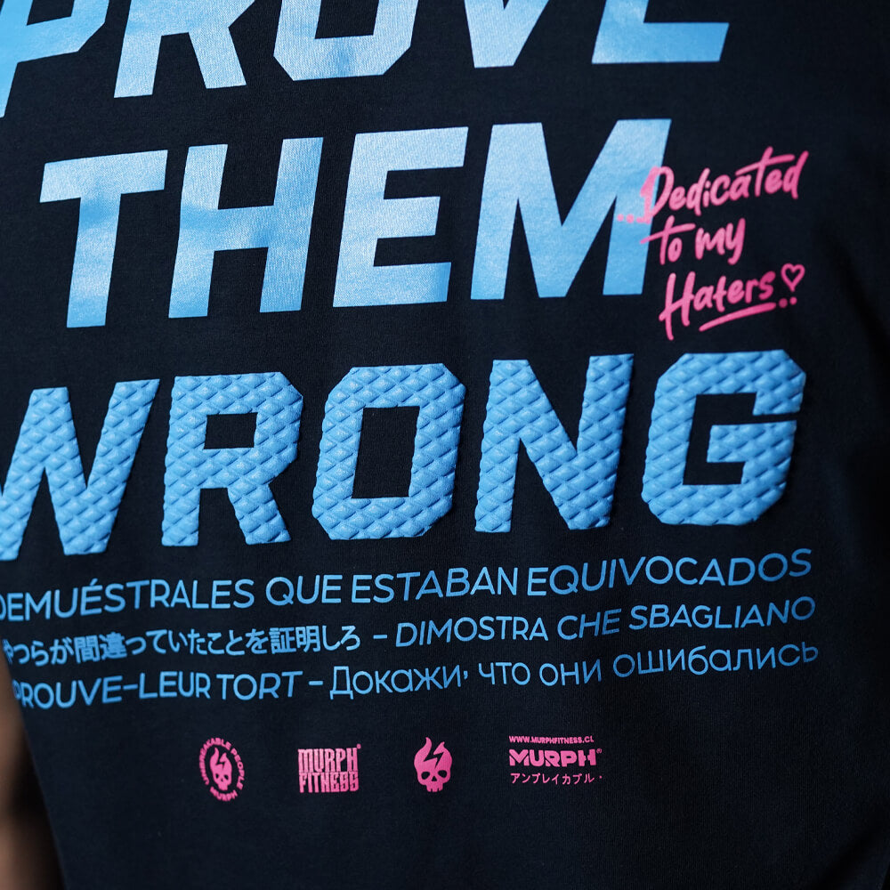 Polera Largo Unisex PROVE THEM WRONG - Navy Blue