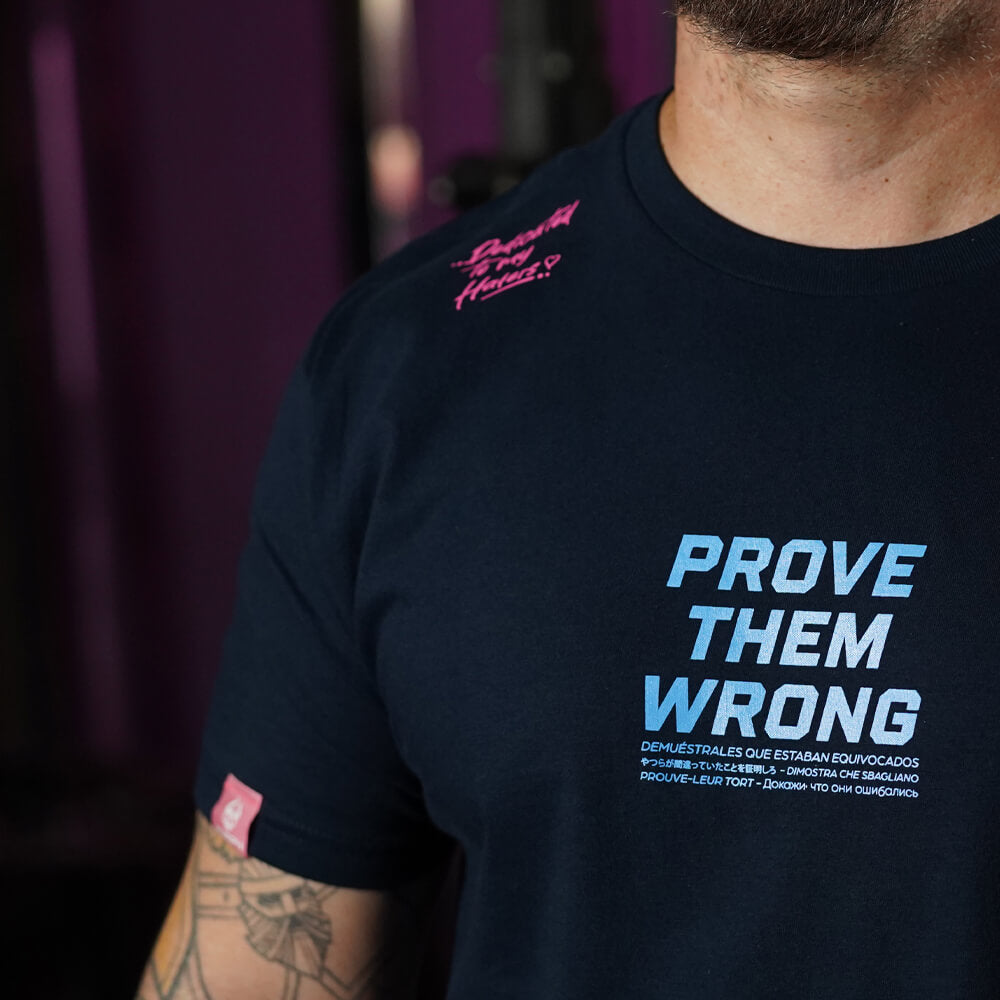 Polera Regular fit PROVE THEM WRONG - Navy Blue