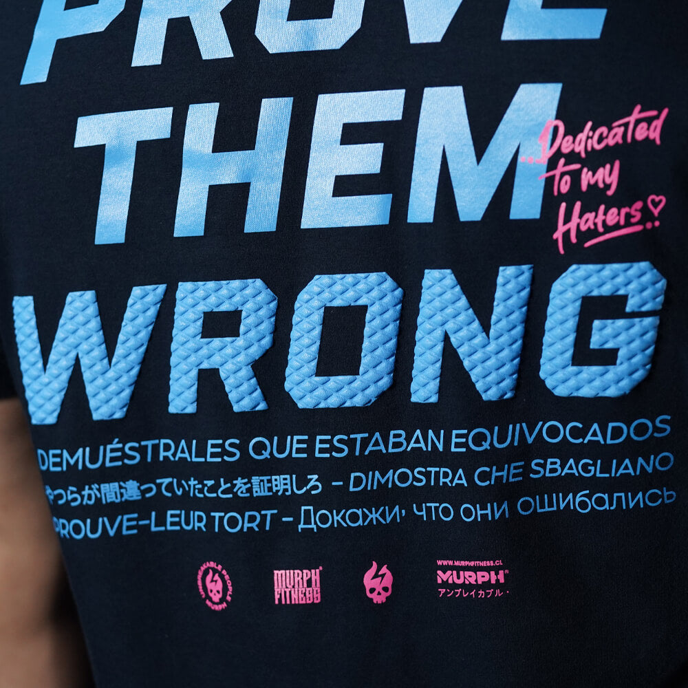 Polera Regular fit PROVE THEM WRONG - Navy Blue