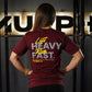 Polera Largo Unisex LIFT HEAVY & RUN FAST - Burdeo