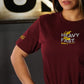 Polera Largo Unisex LIFT HEAVY & RUN FAST - Burdeo