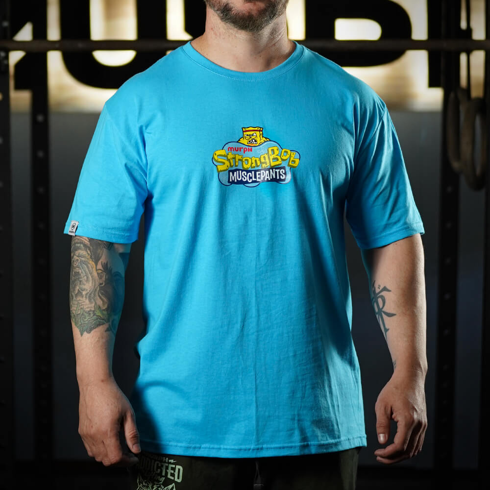 Polera Regular Fit Stronger Bob - Aqua