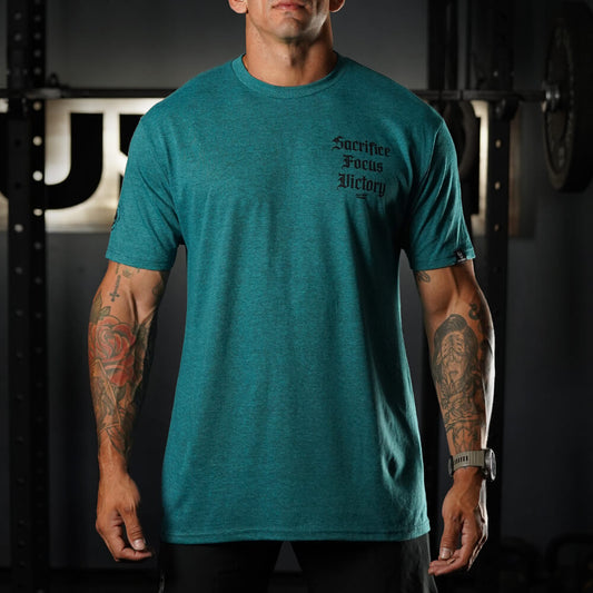 Polera Regular Fit SFV - Heather Turquoise