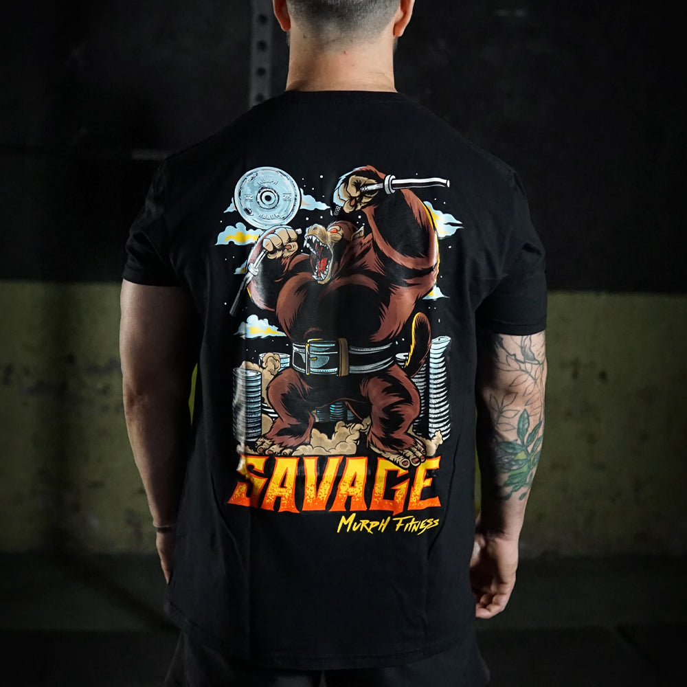 Polera Regular Fit Savage - Negro