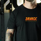 Polera Regular Fit Savage - Negro