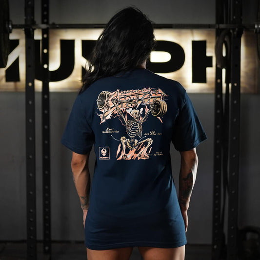 Polera Largo Unisex Anatomy Of Snatch - Navy Blue