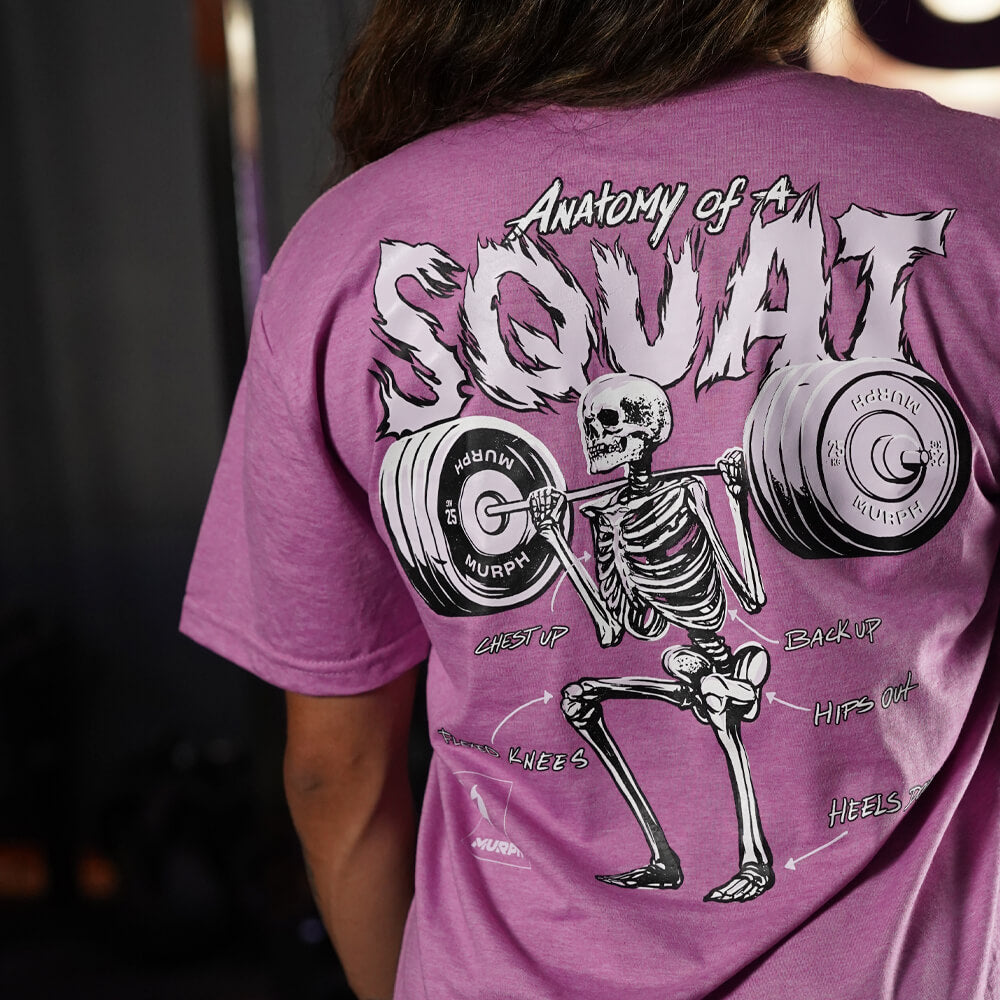 Polera Largo Unisex Anatomy Of Squat - Orquidea