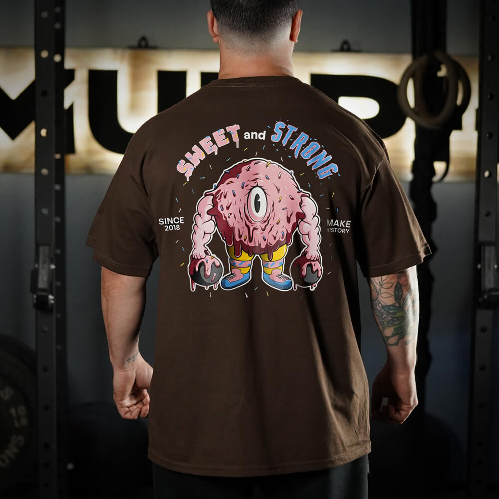 Polera Oversize Sweet and Strong - Sweet Cream Chocolate