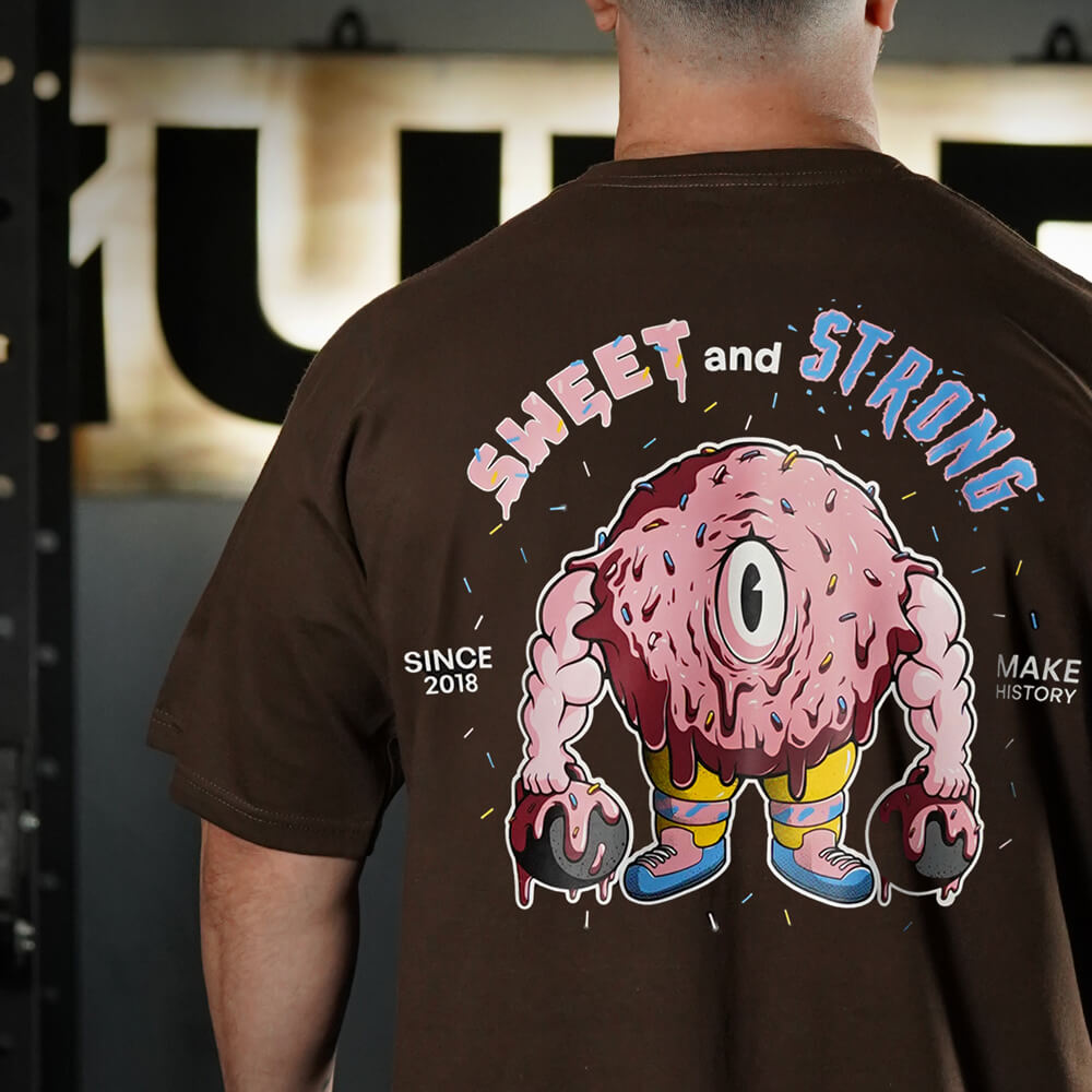 Polera Oversize Sweet and Strong - Sweet Cream Chocolate