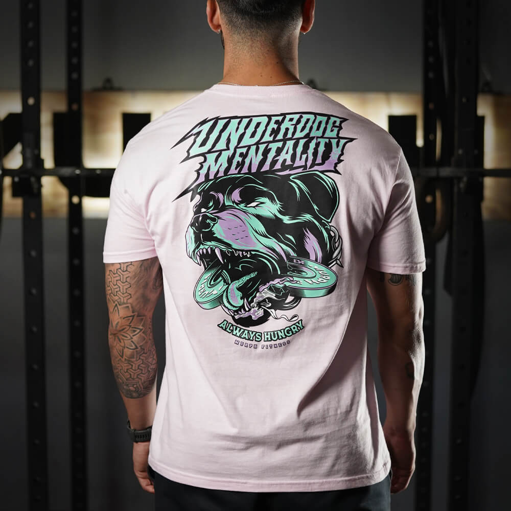 Polera Regular Underdog Mentality - Rosado