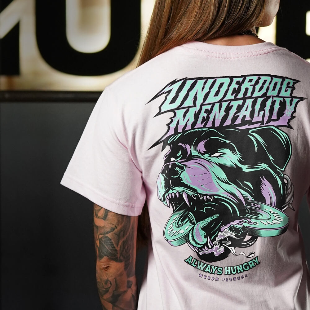 Polera Largo Unisex Underdog Mentality - Rosado