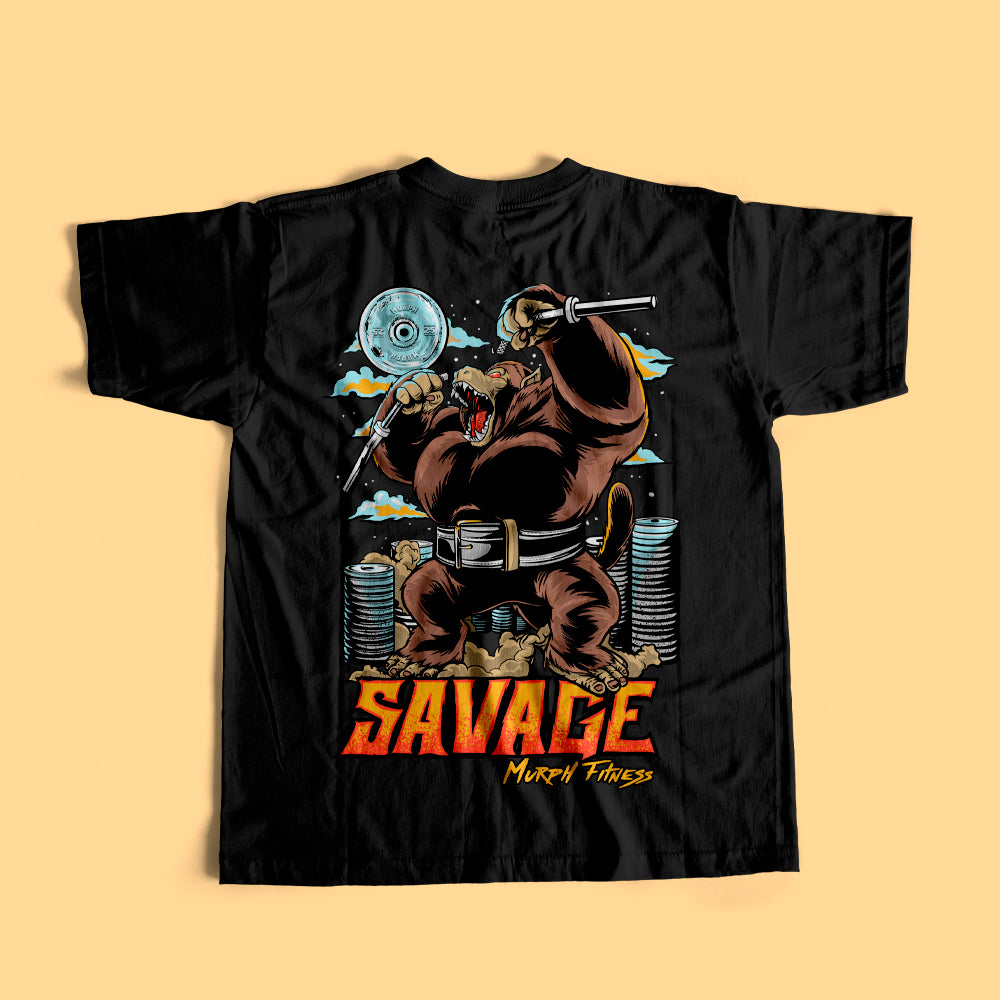 Polera Largo Unisex Savage - Negro